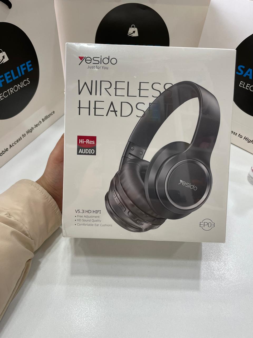 Yesido Wireless Headphones V5.3 HD HiFi.