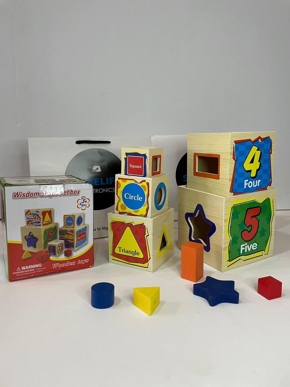 Wisdom Shapes Sort Box - Wooden Toy