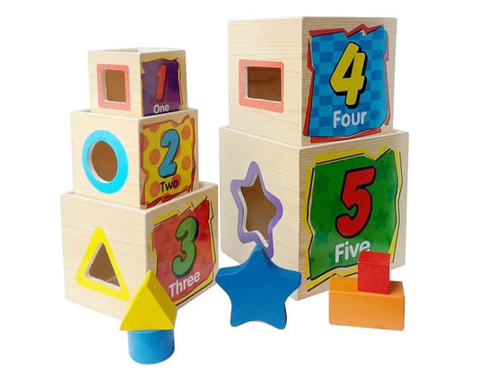 Wisdom Shapes Sort Box - Wooden Toy